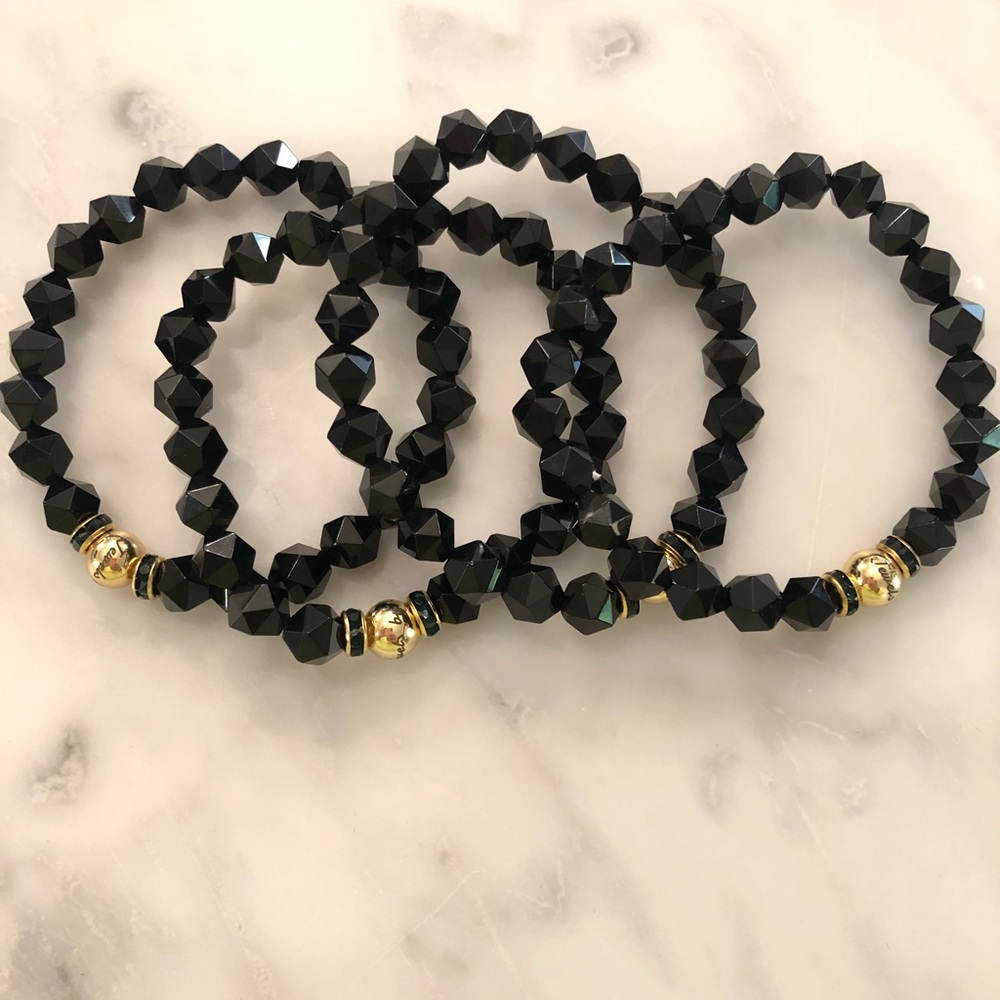 The “BLACK AGATE STAR” Healing Crystal Bracelet